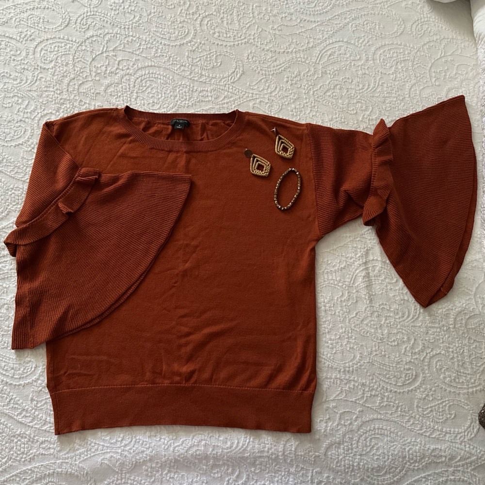 Bell sleeve sweater top